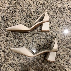 asos design stardust pointed mid heels